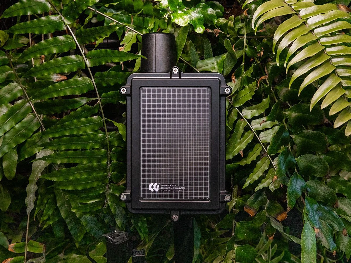 NimbusVerde Controller — angled view showing sensor ports